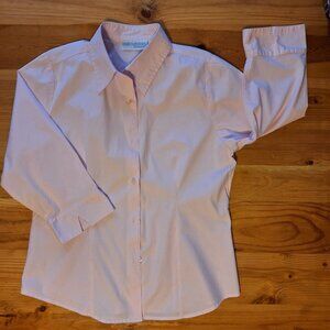 Vintage Real Comfort Pale Pink Button-up 3/4 Sleeve Top
